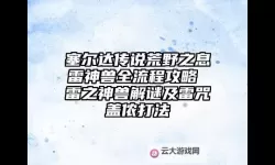 《塞尔达传说荒野之息》雷咒盖侬怎么打 雷神兽任务攻略